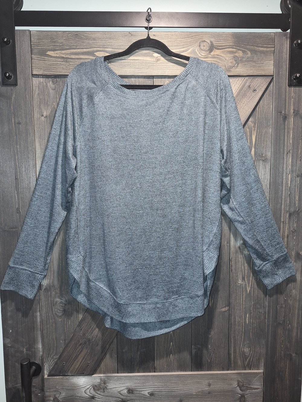 Maurices Heather Gray Scoop Neck Sweater